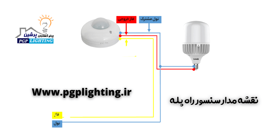 نقشه مدار سنسور راه پله​